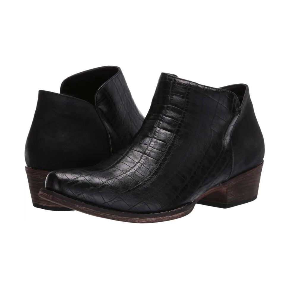 Roper Fashion Boots Womens Sofia Caiman Zip Black Size 7 Western Fall Boho